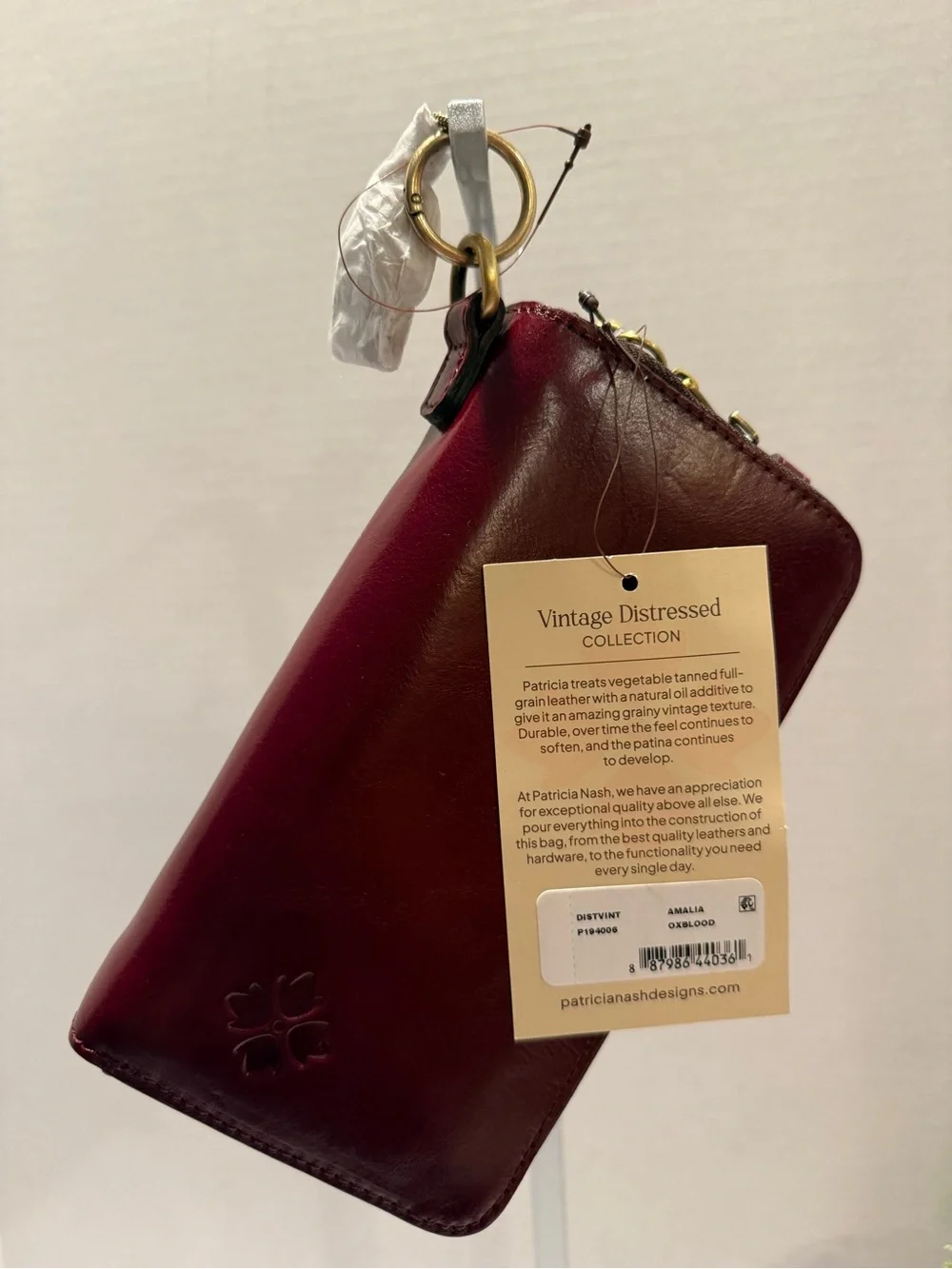 NWT Patricia Nash Amalia Phone, Wristlet and Crossbody with Charm RFID